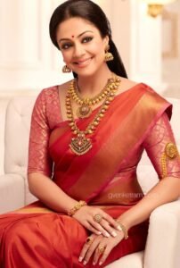 Jothika in Silk Saree