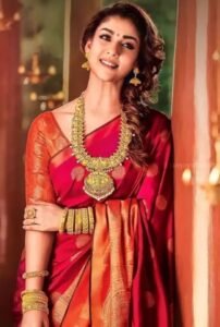 Nayanthara in Silk Saree