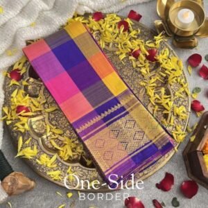 One side Border silk saree