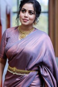 Poorna in Silk Saree