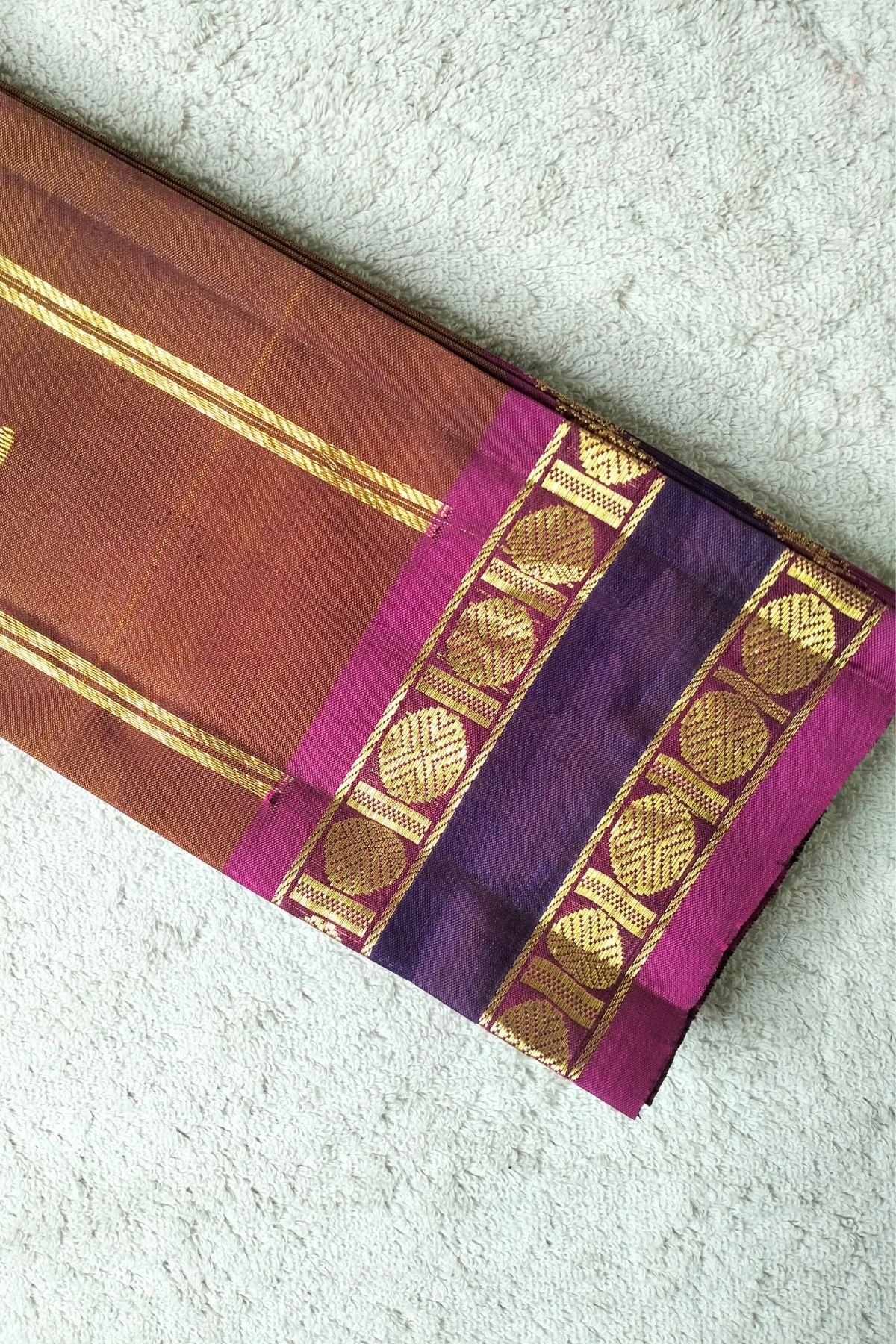 Coffee Brown Pattu Saree