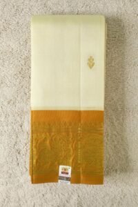 Off cream white Silk Saree