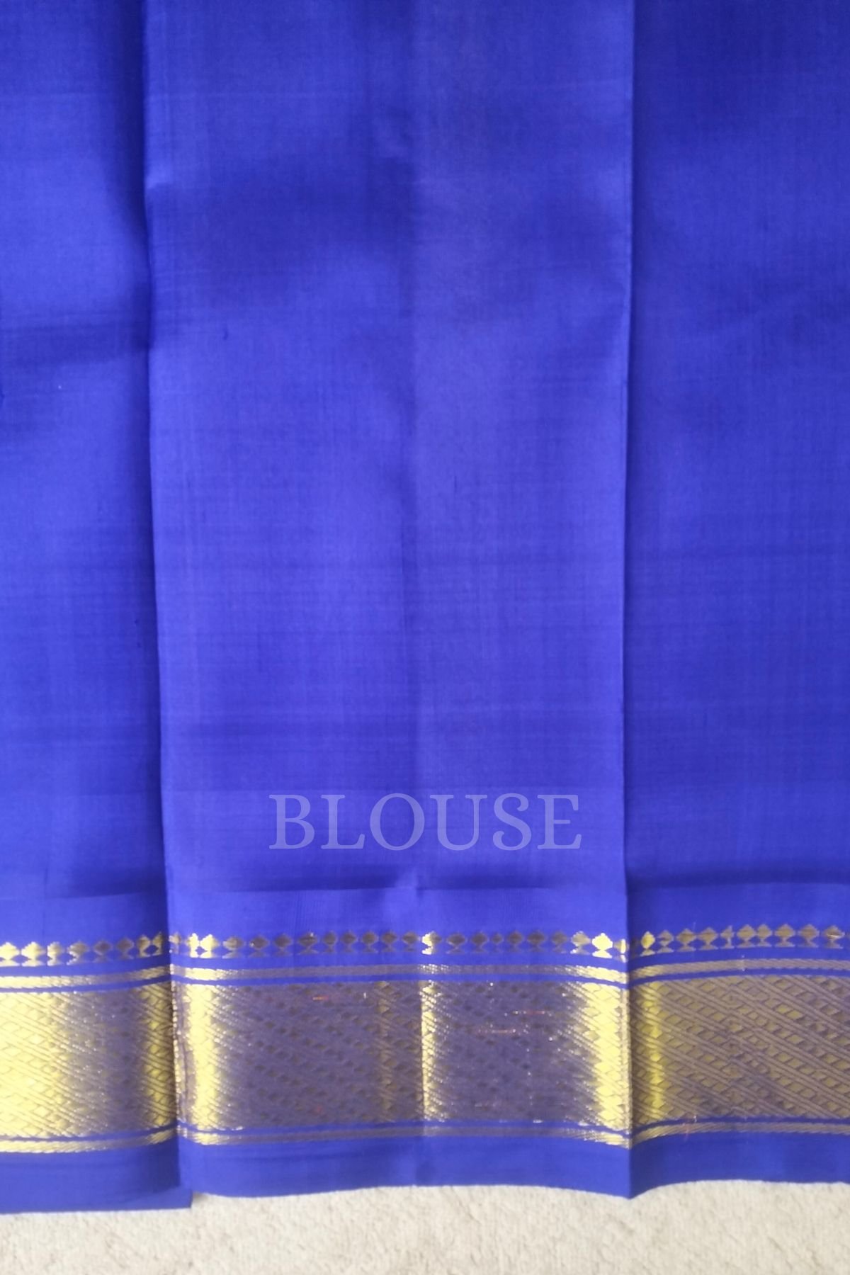 Thirubuvanam Silk saree with Royal Blue blouse