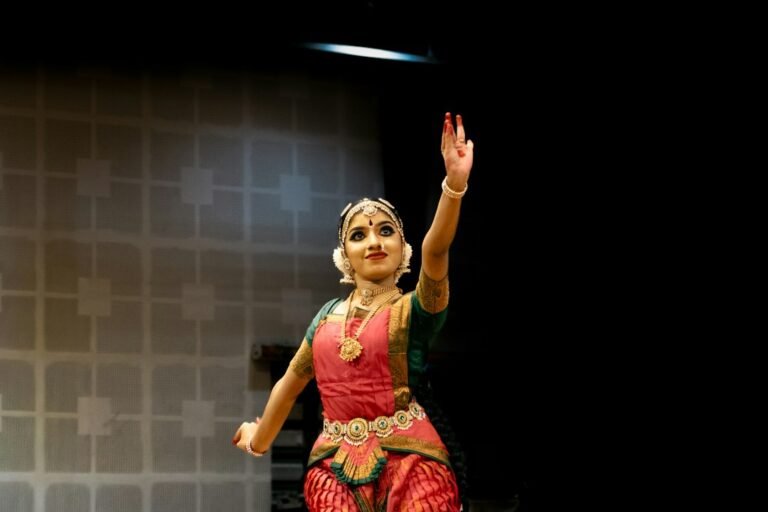 Indian classical dance performance on stage during the December season